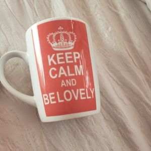 ☕Keep calm and be lovely mug